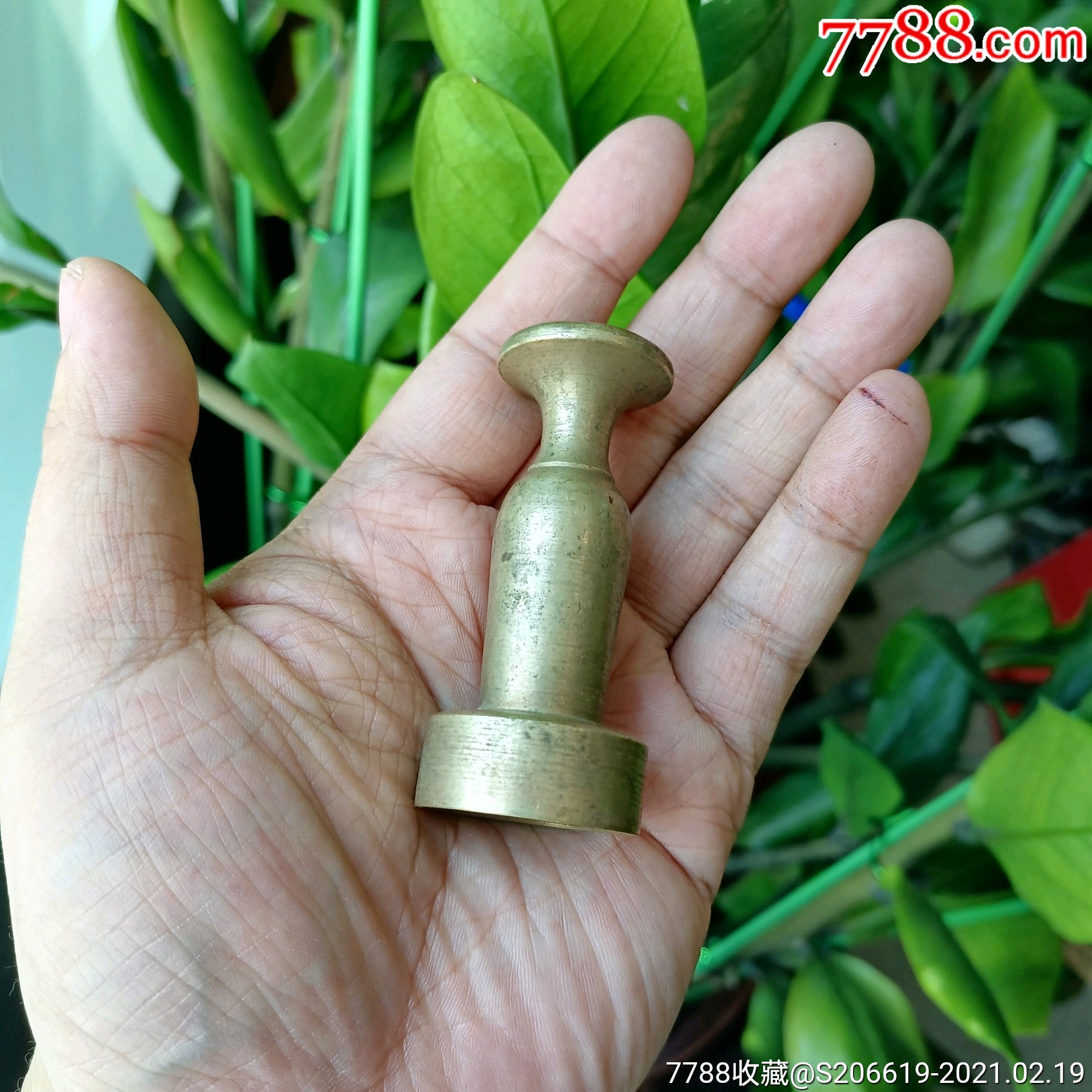 昴字全铜精黄铜印章把手声音清脆手感十足实心黄铜