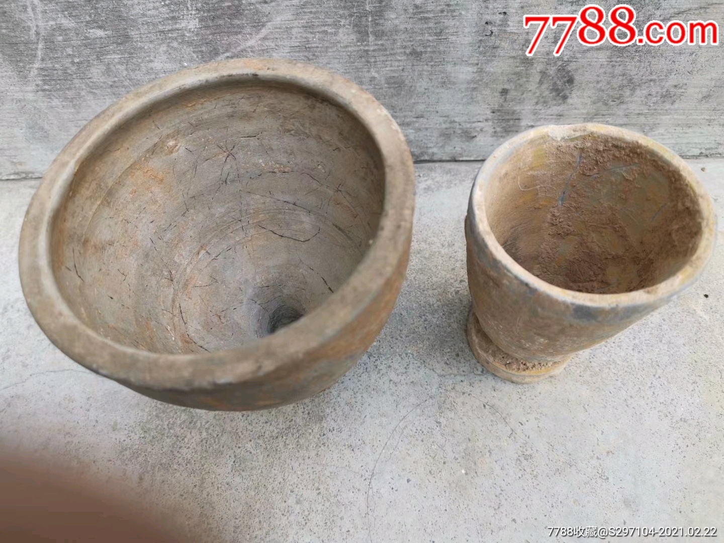 汉陶酒杯