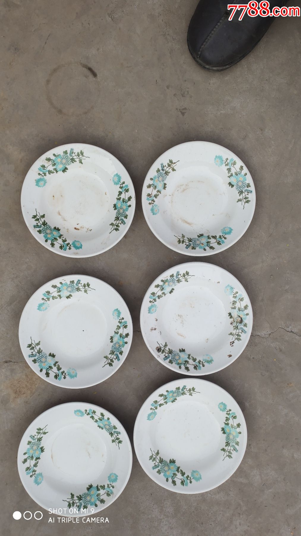 瓷器类生活用瓷出口瓷器盘子6个一组合售madeinchina