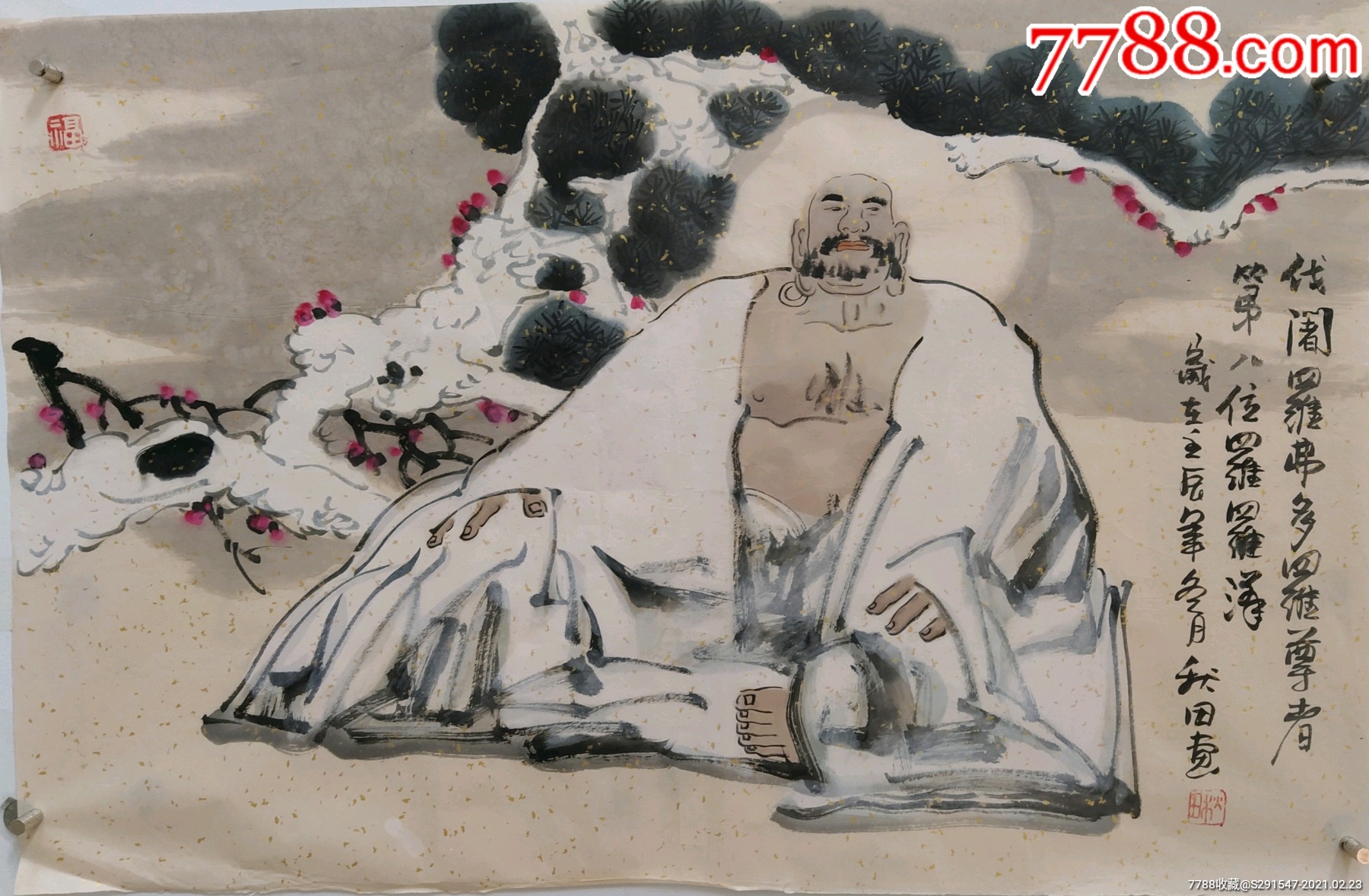 帧*手绘真迹70/40公分*4*纸本未装裱秋田,男,广西人_第5张_7788书画网