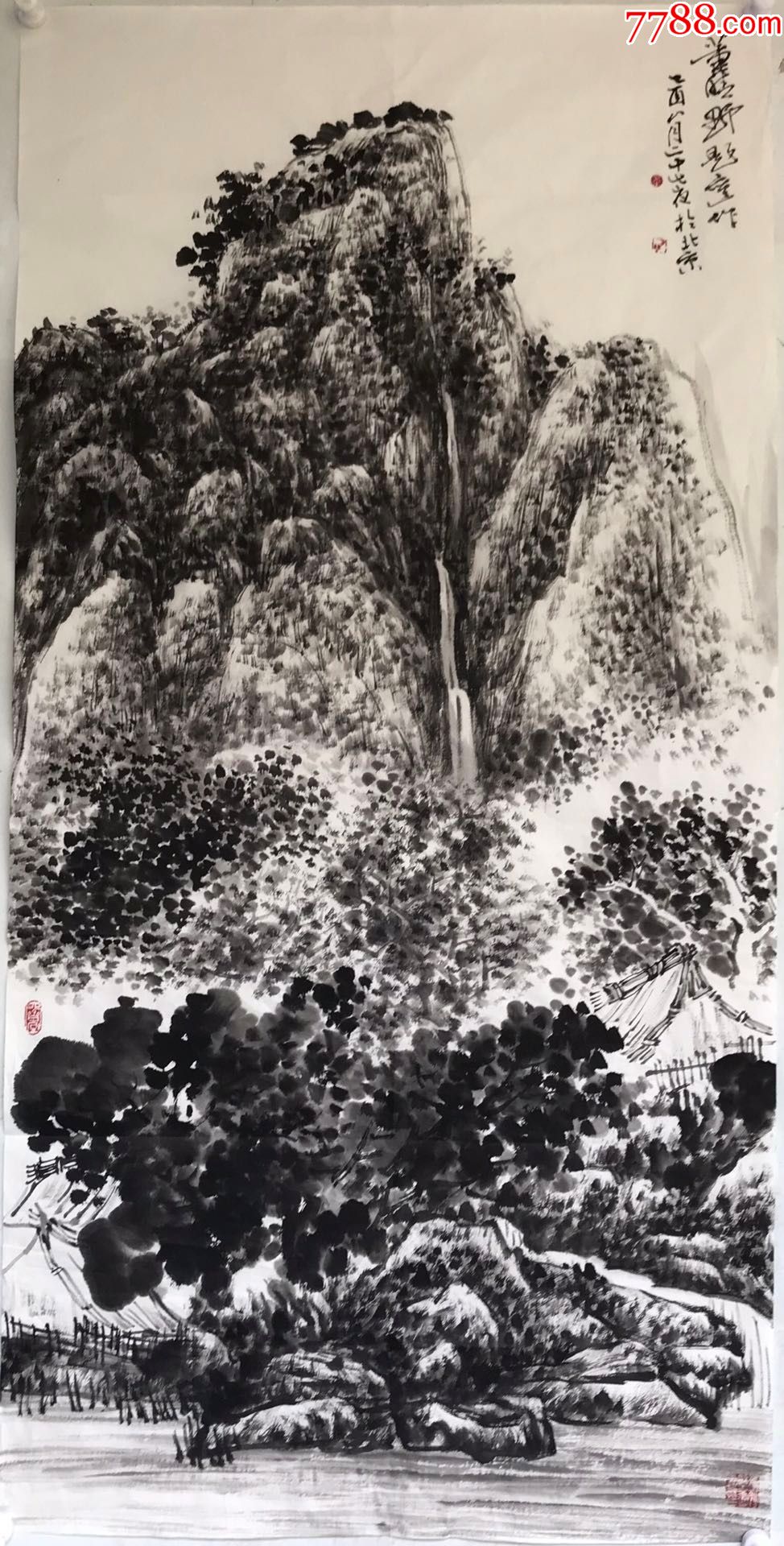 董晴野山水软片 a88s30f_山水国画原作_藏多多子吉