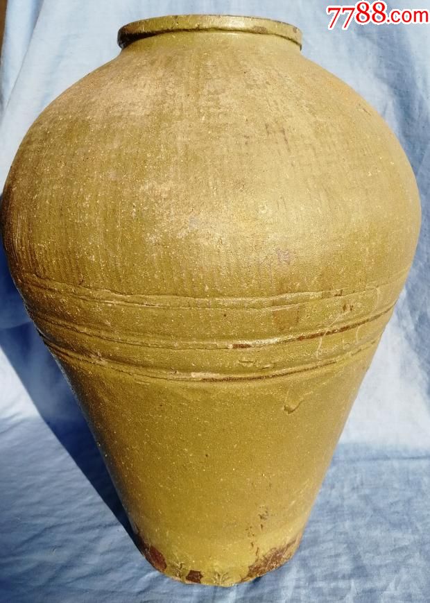 唐代茶叶末釉大罐子品相完好_黄釉瓷_第1张_7788瓷器