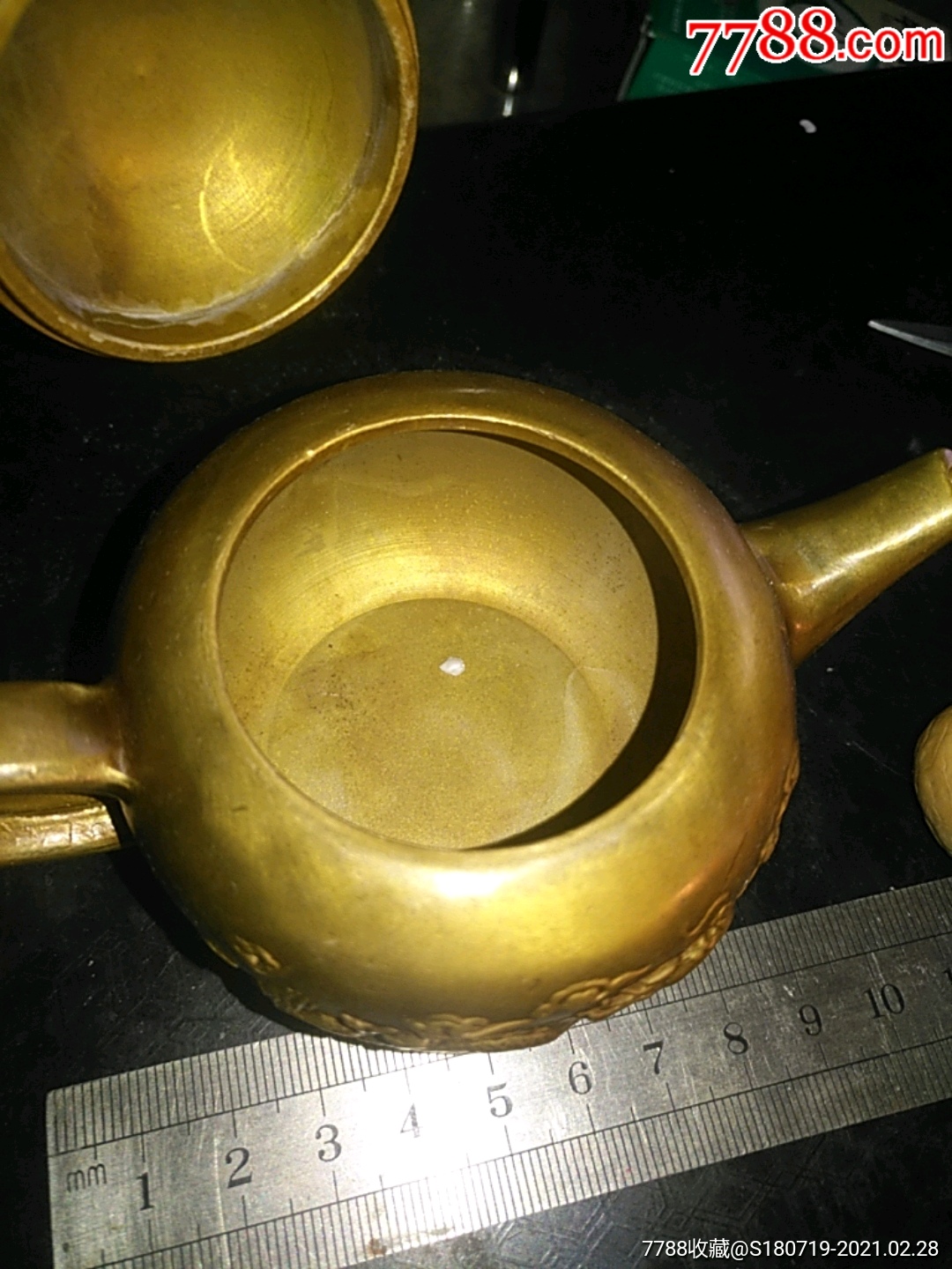 龙凤呈祥雕,乾隆御款纯铜壶小酒壶茶壶