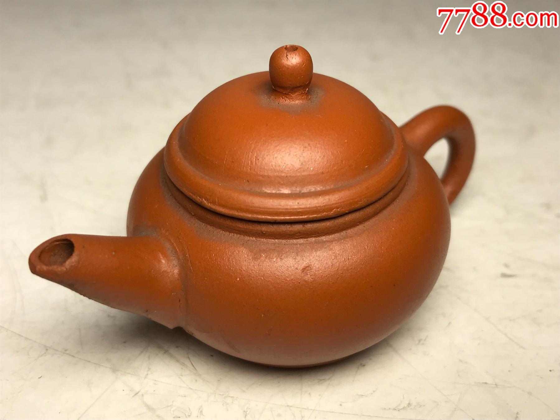 七八十年代荆溪惠孟臣制微型水平紫砂茶壶