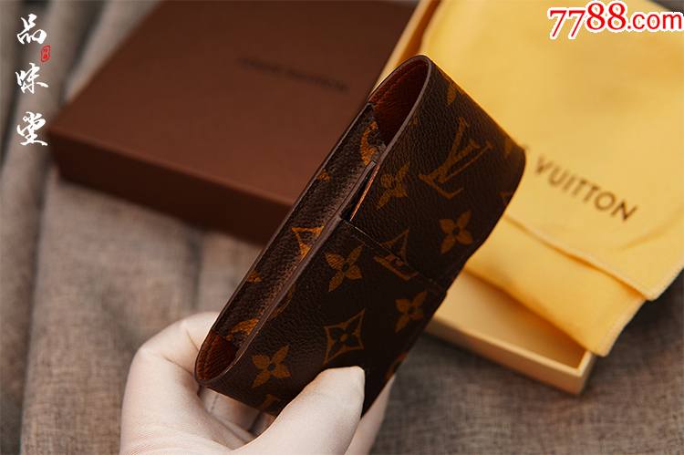 品味堂烧机馆法国产lv路易威登老花经典便携烟盒烟具折叠经典全新收藏