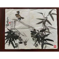 于诺凌霄花八哥-价格:6800元-se63280079-花鸟国画原作-零售-7788老