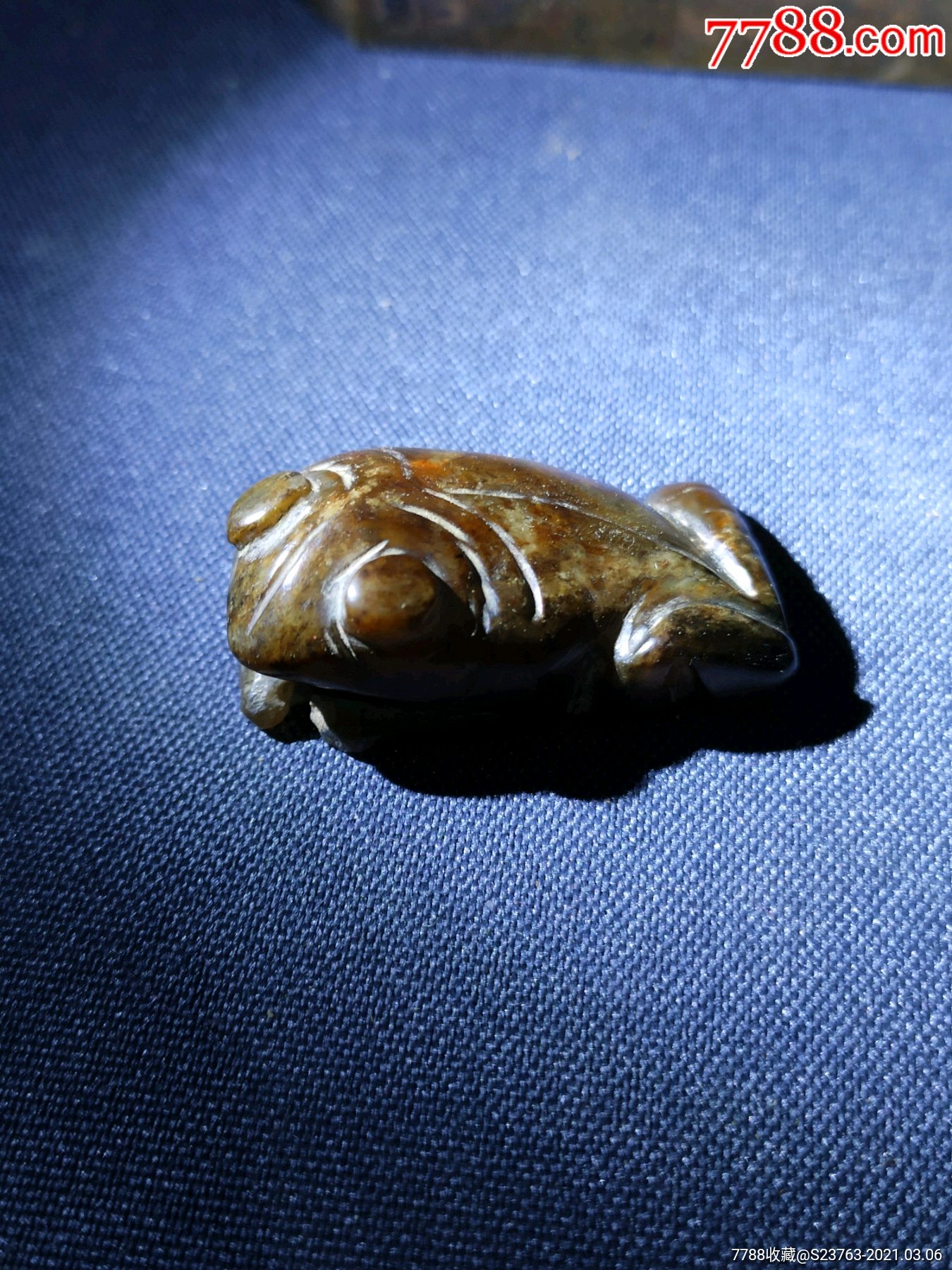 明清.三足蟾玉佩_和田玉_第4张_7788玉器收藏