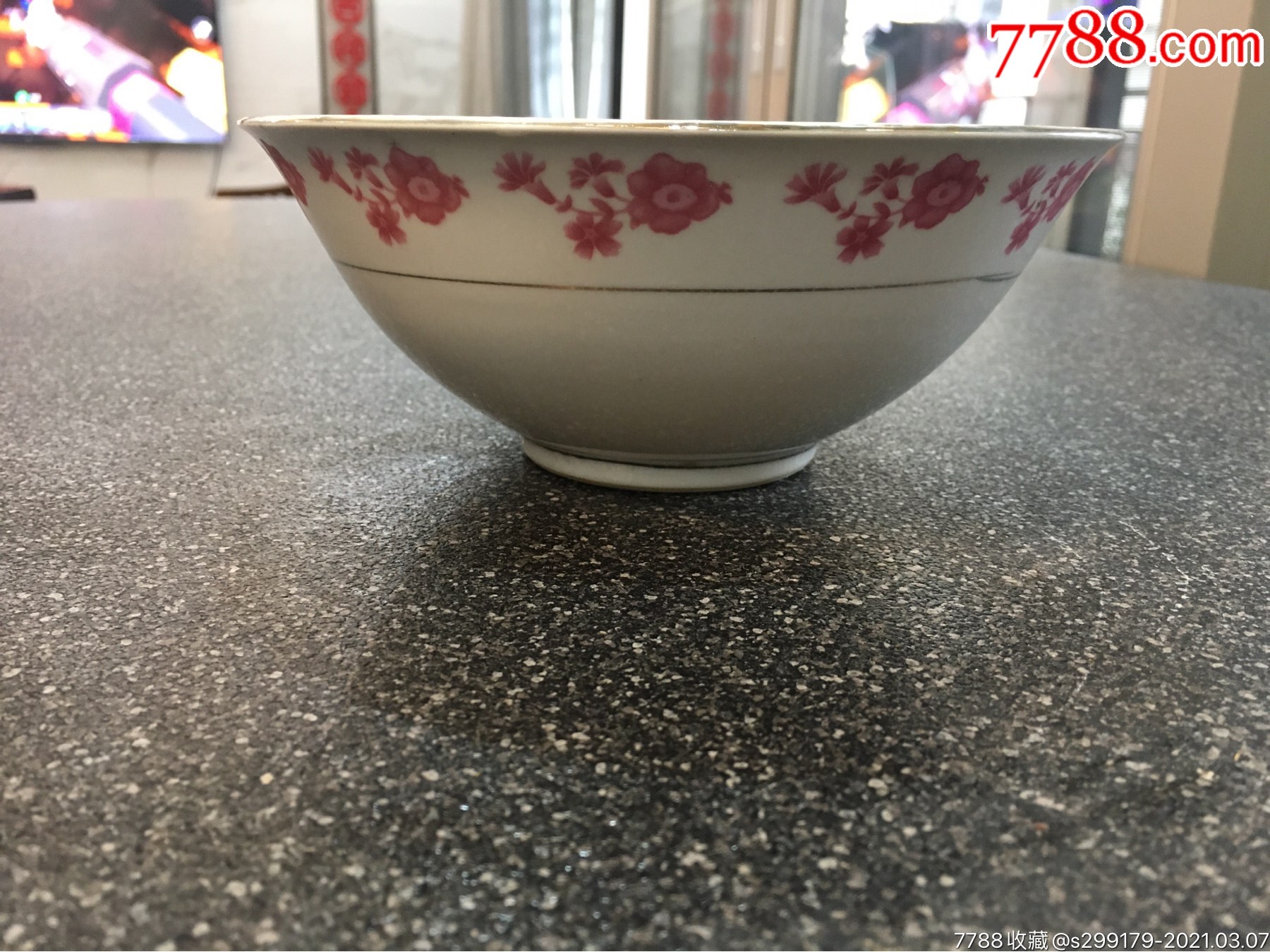 景德镇红牡丹金边大碗_价格80元【日杂店】_第1张_7788收藏__收藏热线