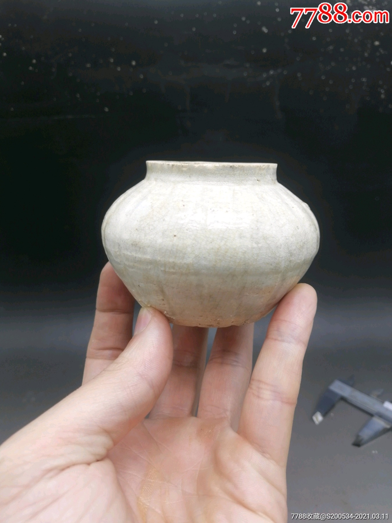 粉丝福利#瓷器古玩文房水盂影青宋瓷礼品摆件出土绝品宋代景德镇