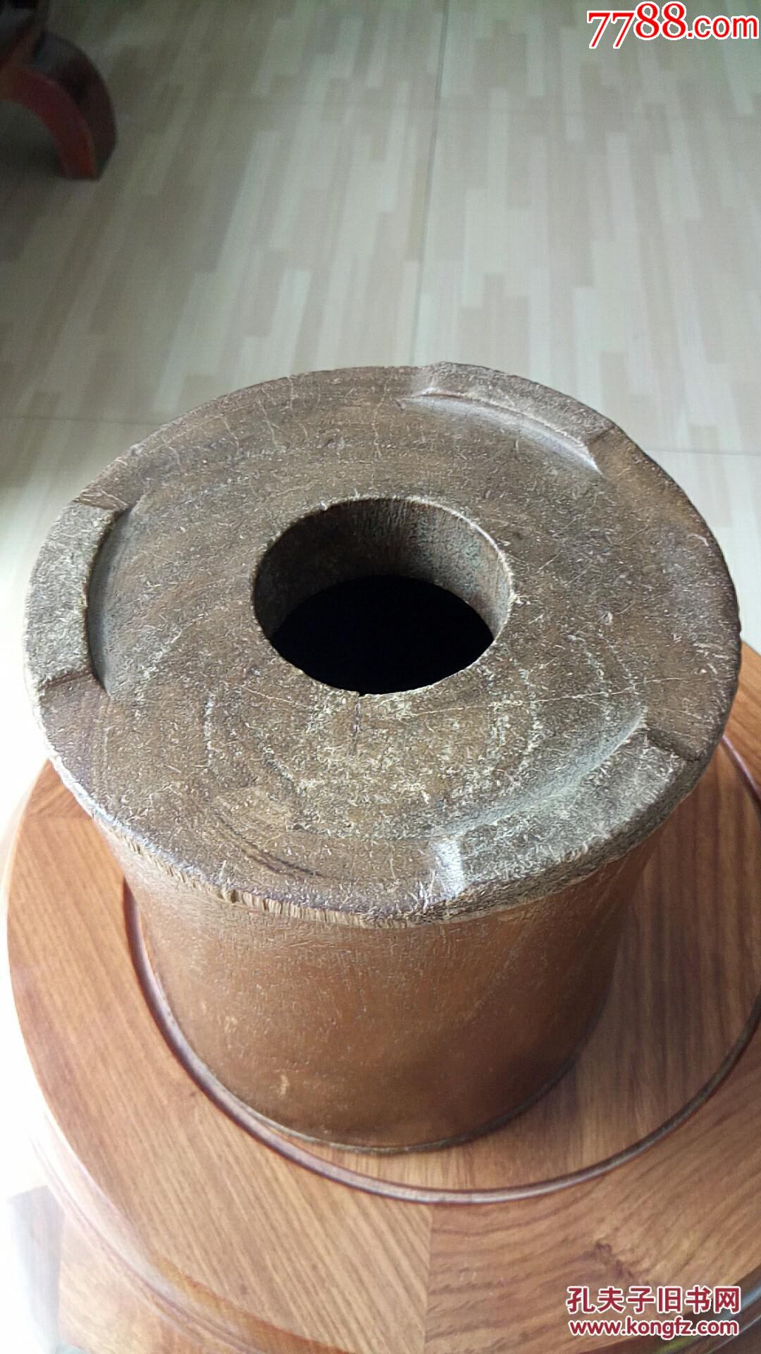 明代老黄花梨笔筒,尺寸15.5x14.3cm保老保真