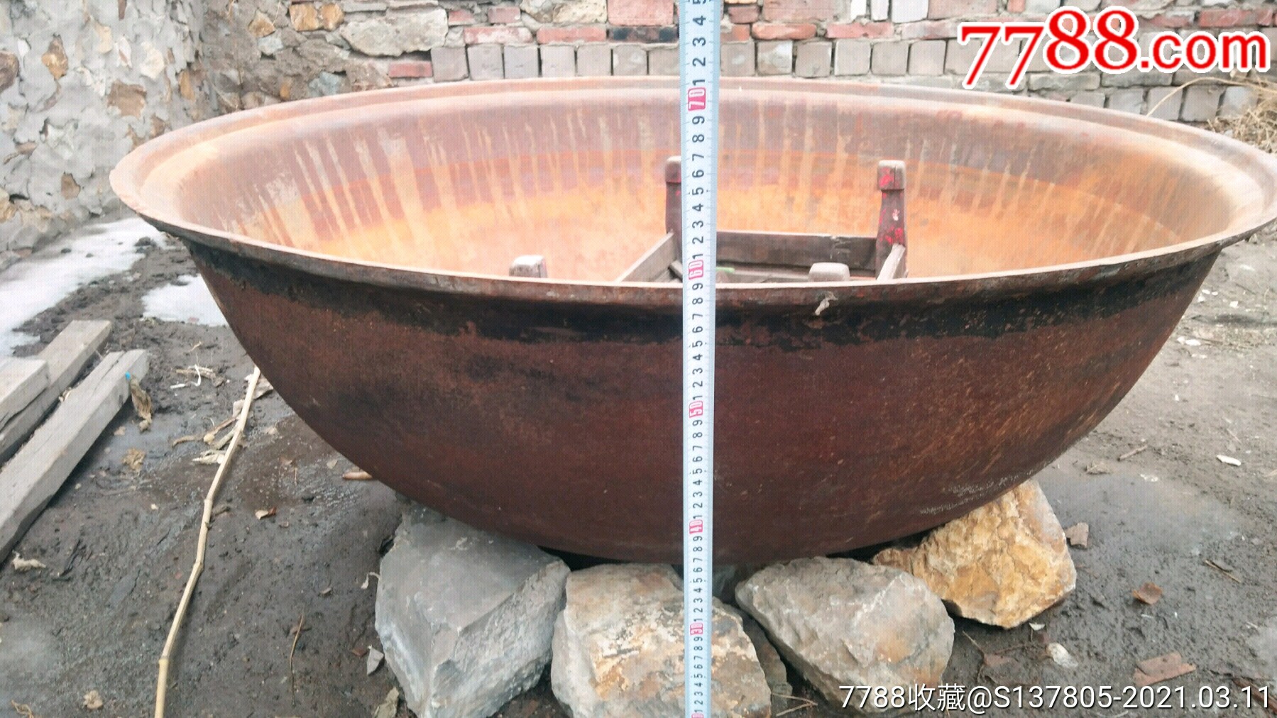 100印大铁锅特大铁锅老式豆腐锅怀旧收藏