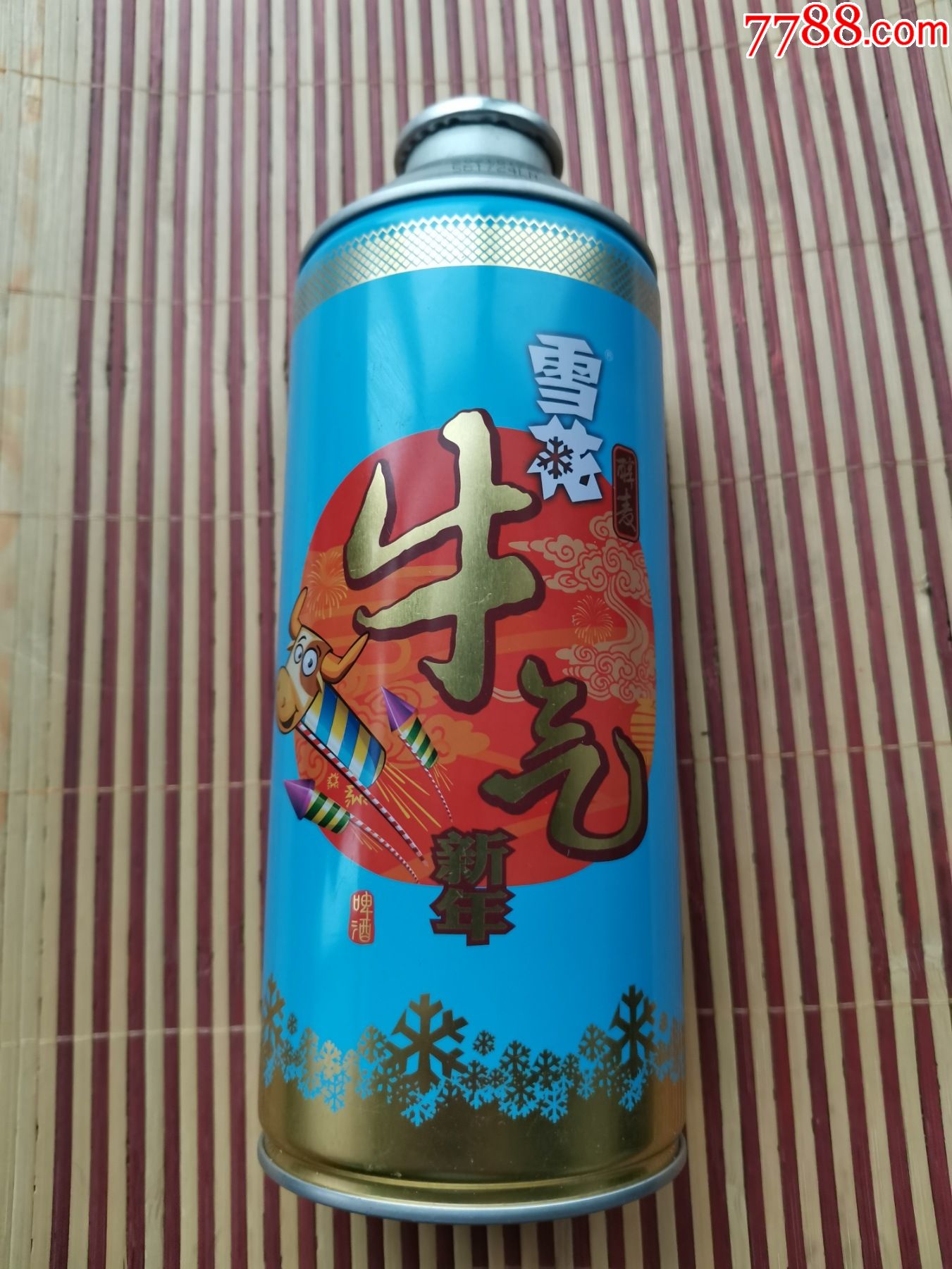 雪花醇麦啤酒铁罐--2021新年套罐之牛气