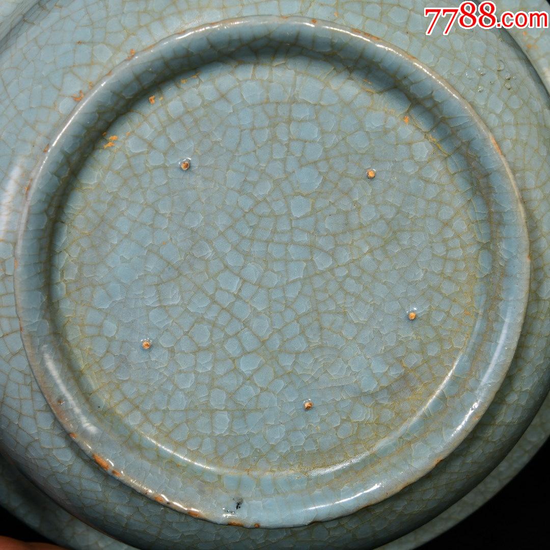 系【冰裂纹釉,折沿盘】(现代工艺品)_青瓷/秘色瓷_第12张_7788瓷器