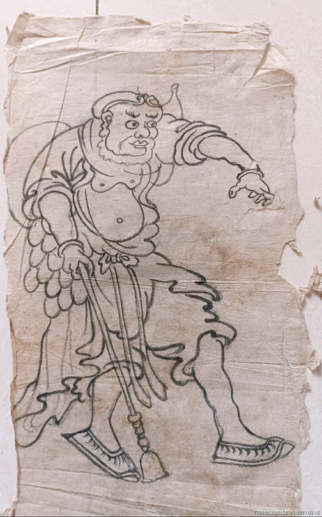 清代白描八仙人物图一组