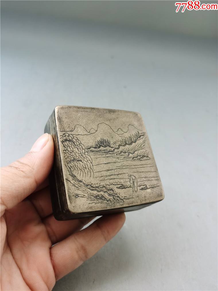 包老镇尺墨盒笔架佛像铜炉铜锁铜杂_铜皿/盛具_第2张_7788铜器收藏