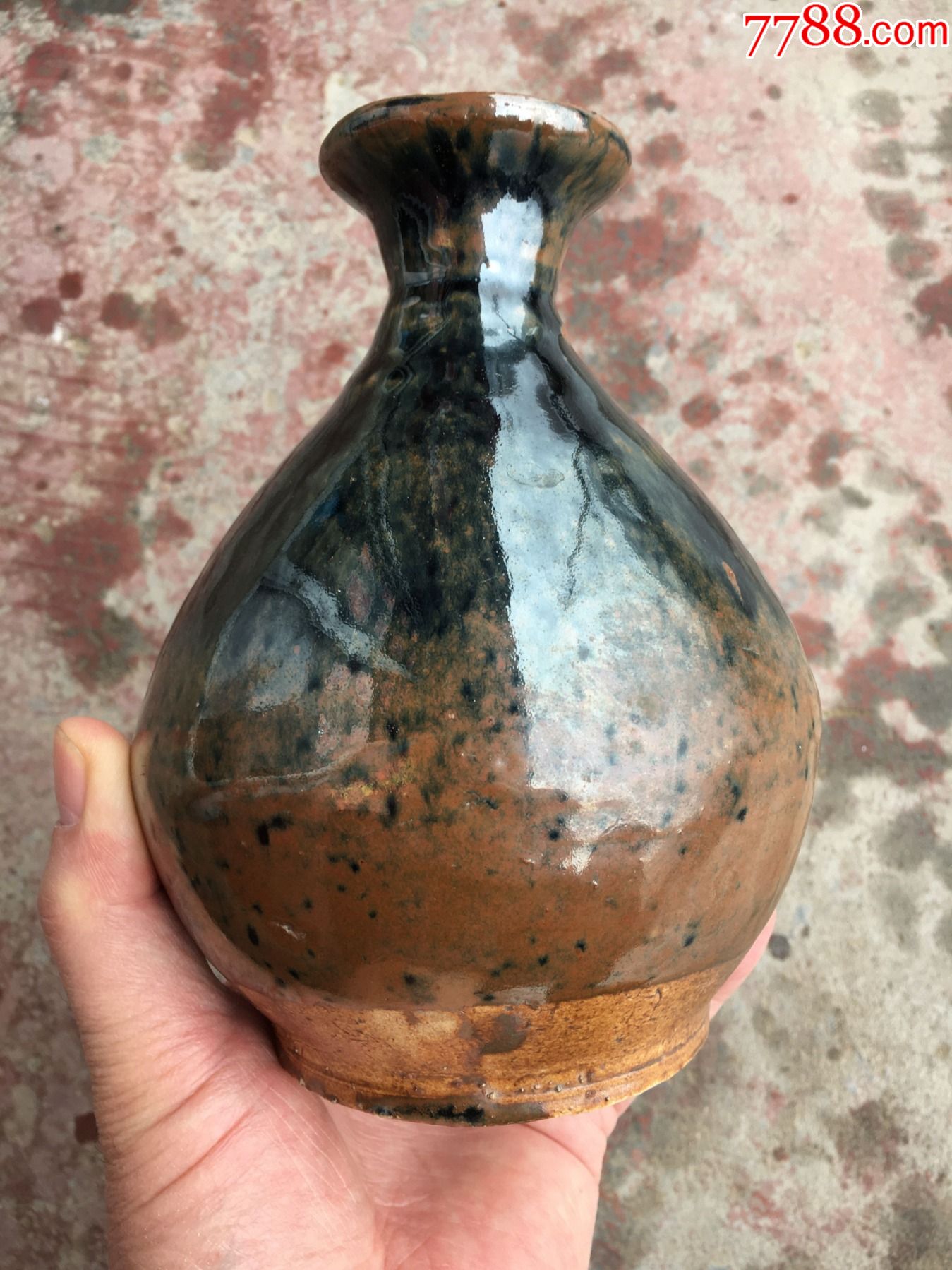 非常漂亮的窑变釉玉壶春瓶