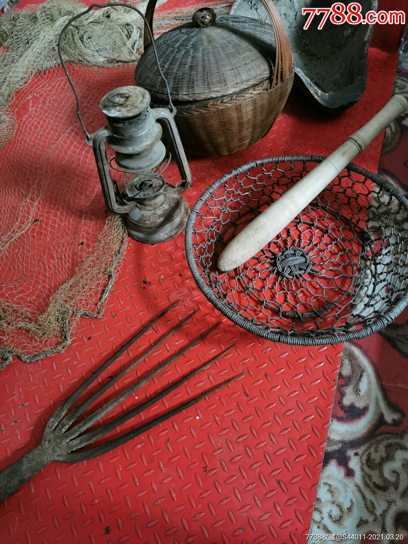 民国渔具,捕鱼工具,老民俗,老物件