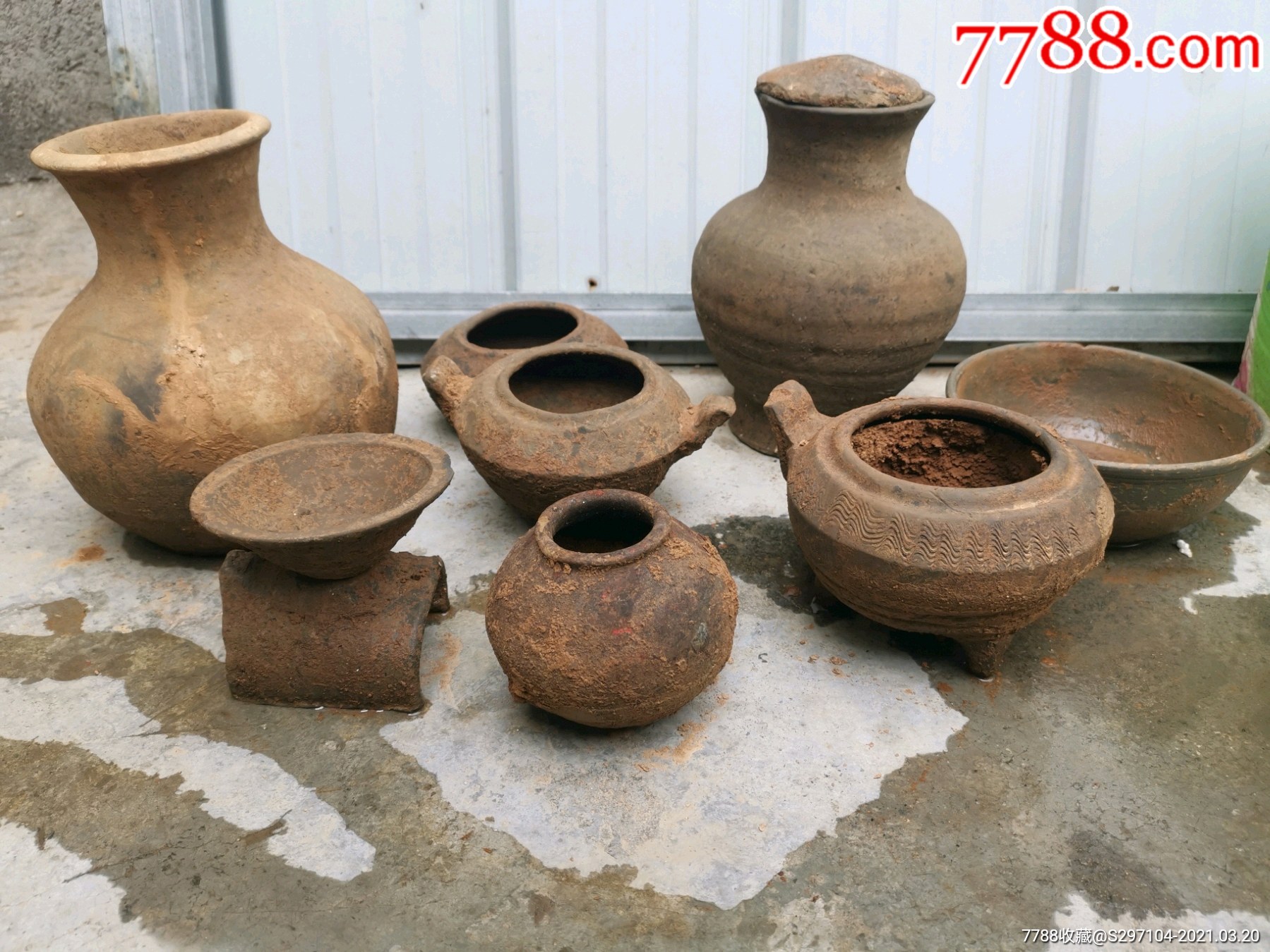 汉陶一组一起走_灰陶_第4张_7788陶器收藏