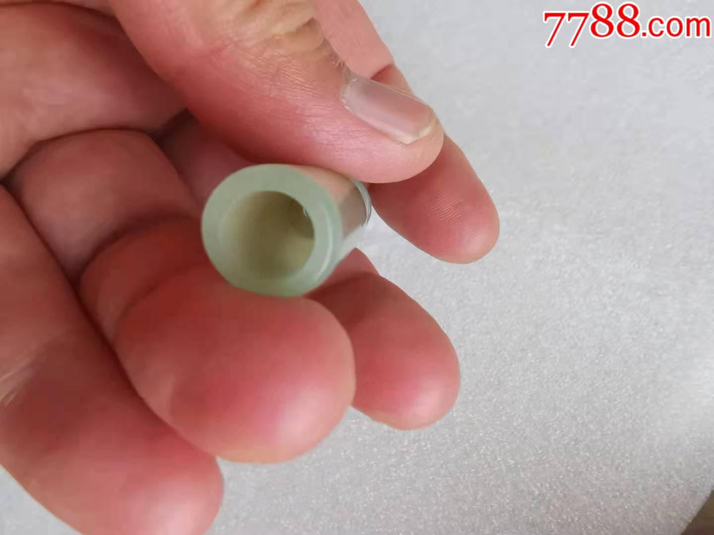 清代非常油润的和田玉老烟嘴