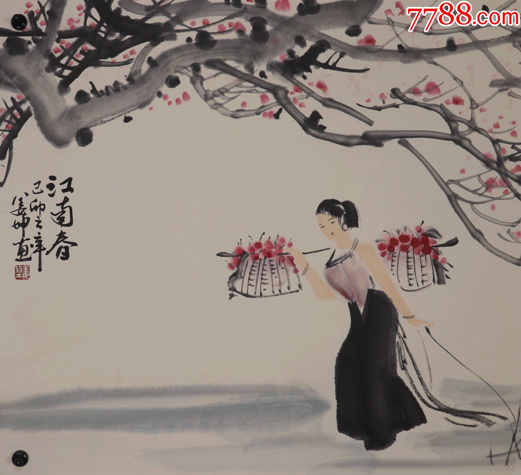 姜坤,湖南邵阳人,国家一级美术师,湖南省文史馆员,人物画-人物国画