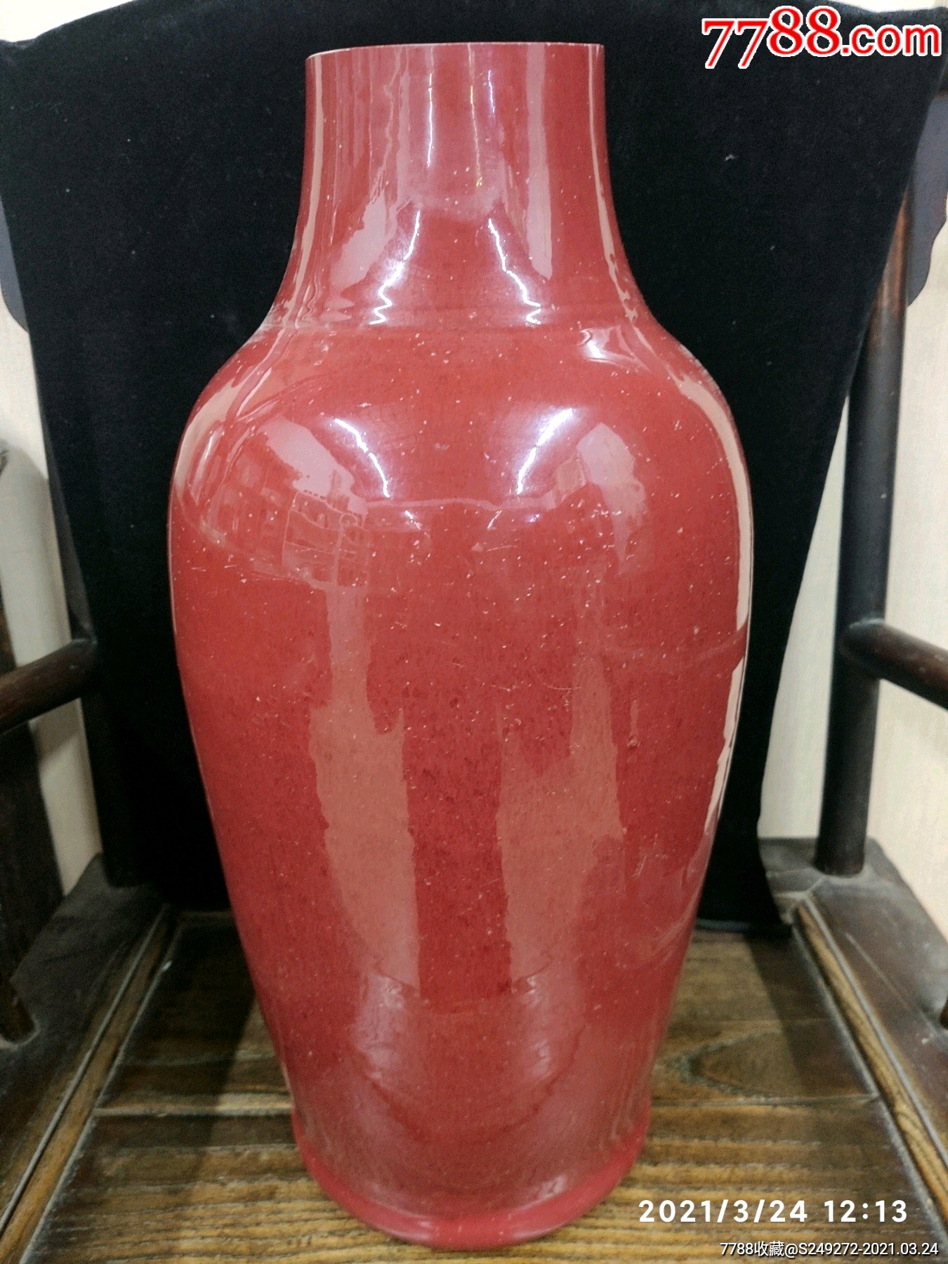 乾隆时期钧红釉大瓶