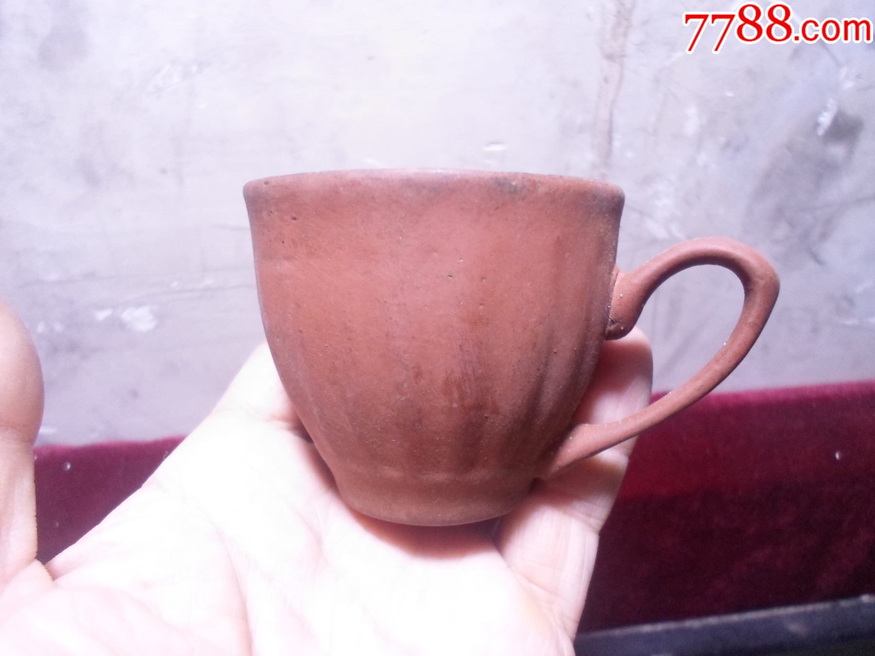 配壶专区:七八十年代老紫砂杯一组四个合售