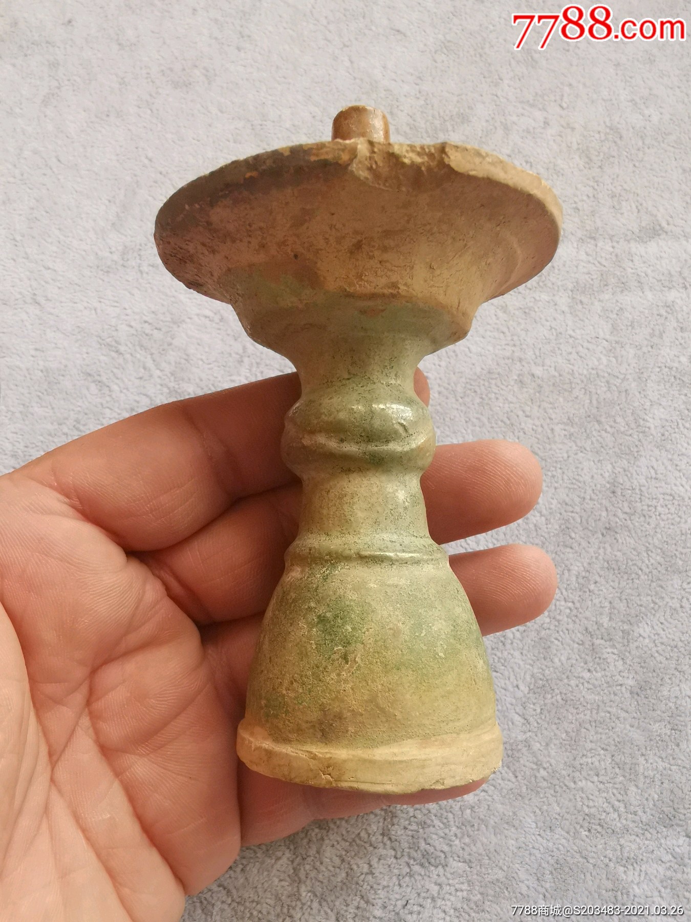 陶瓷油灯老油灯陶瓷器标本有修复