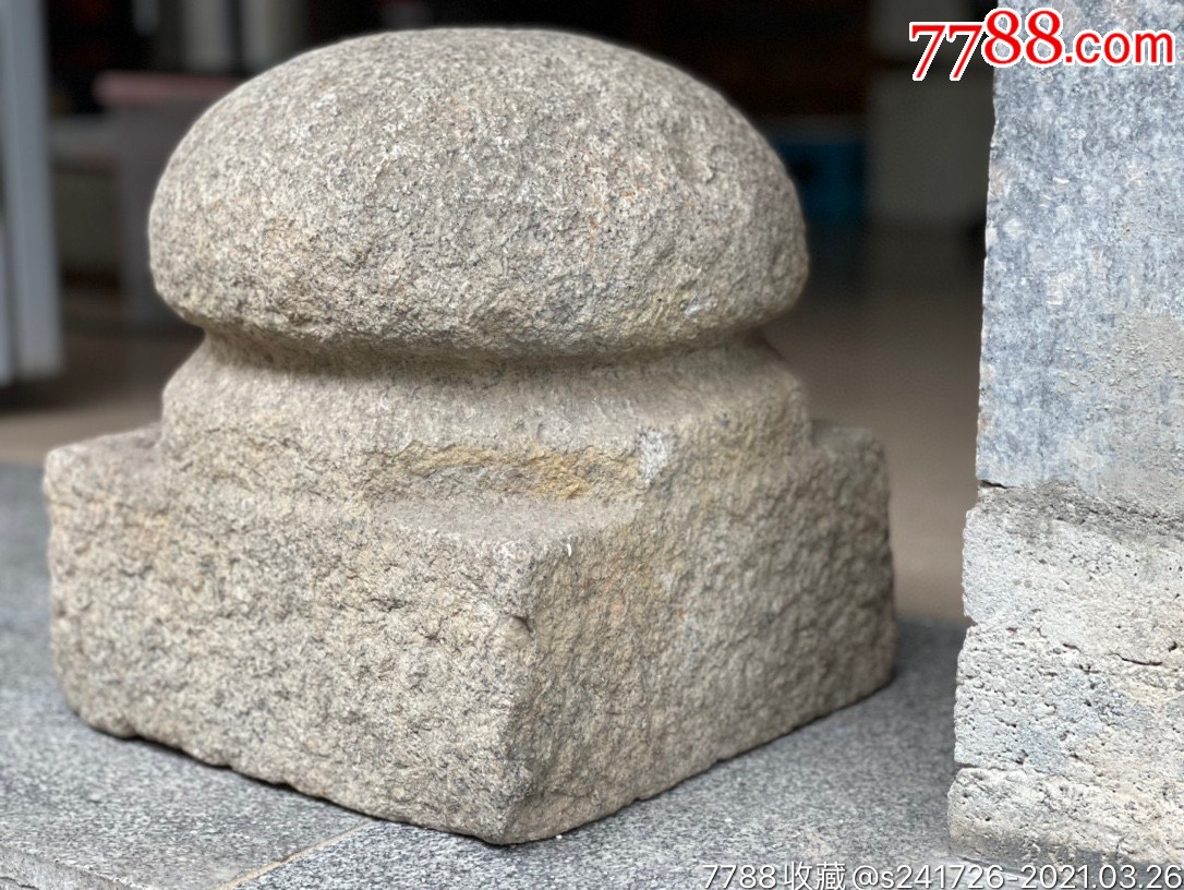老麻石石雕石墩