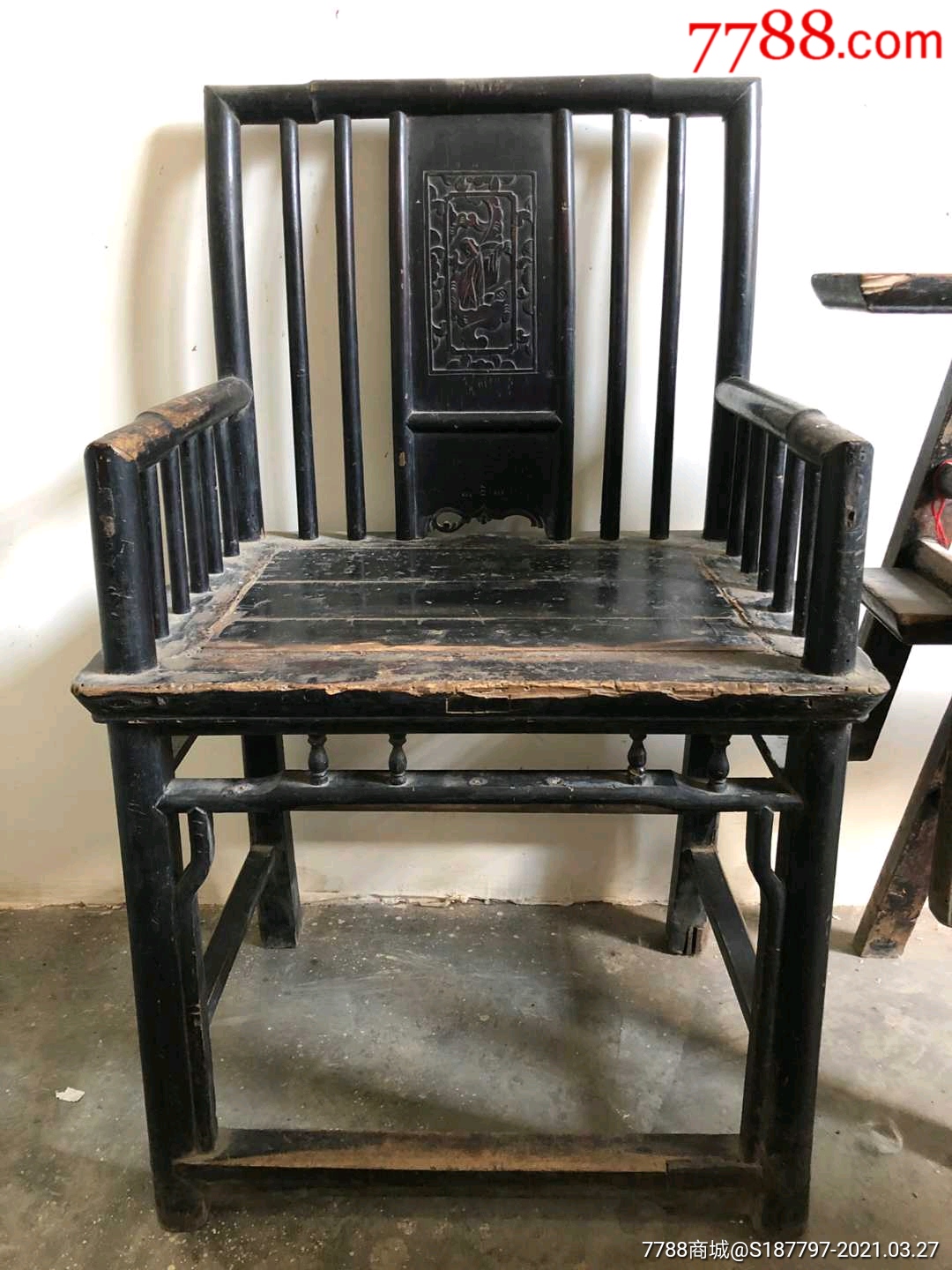 清代民国老雕花椅子
