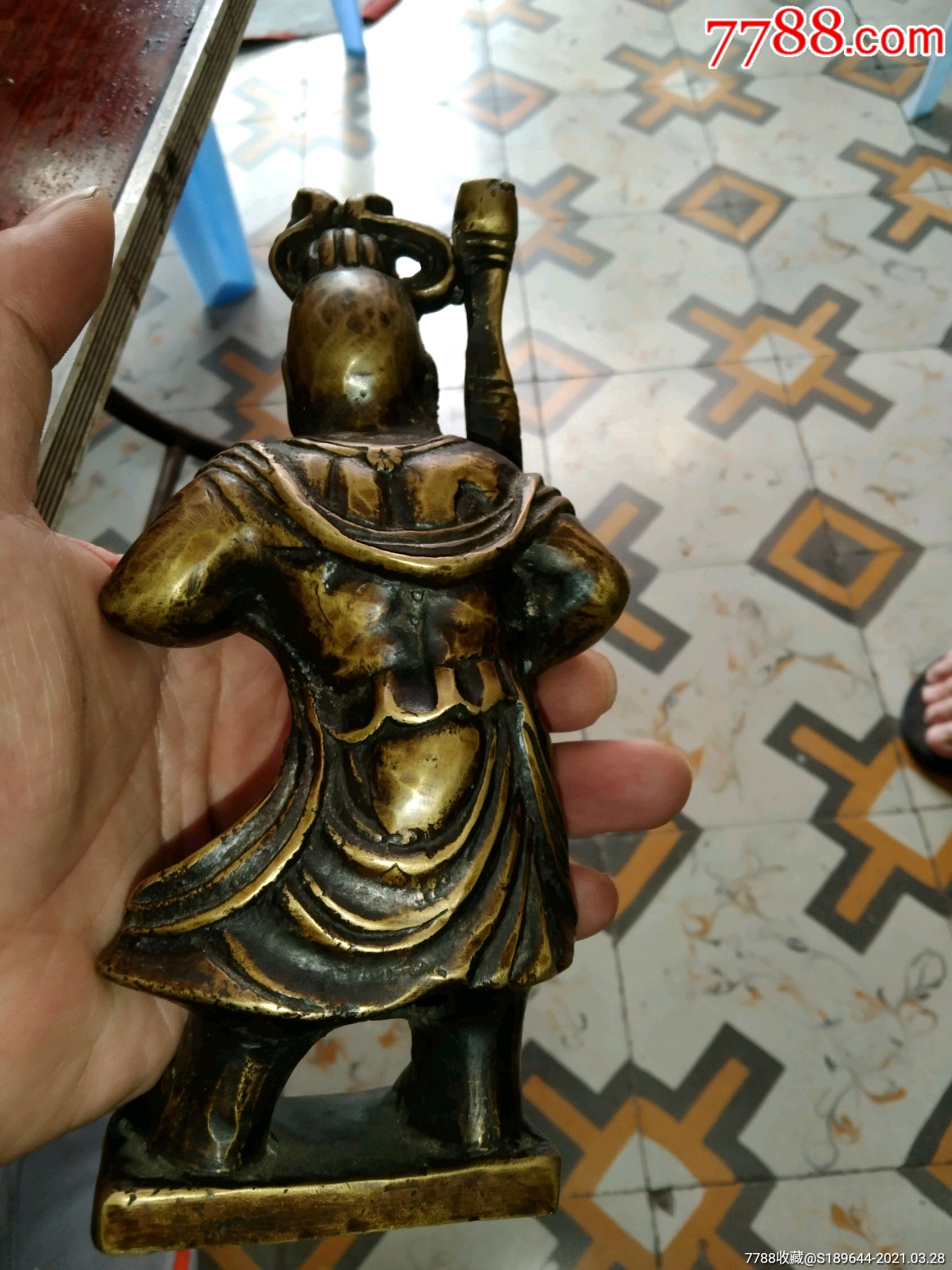清或民国铜人物一对(不知什么神)_铜像/铜佛像_第11张_7788铜器收藏