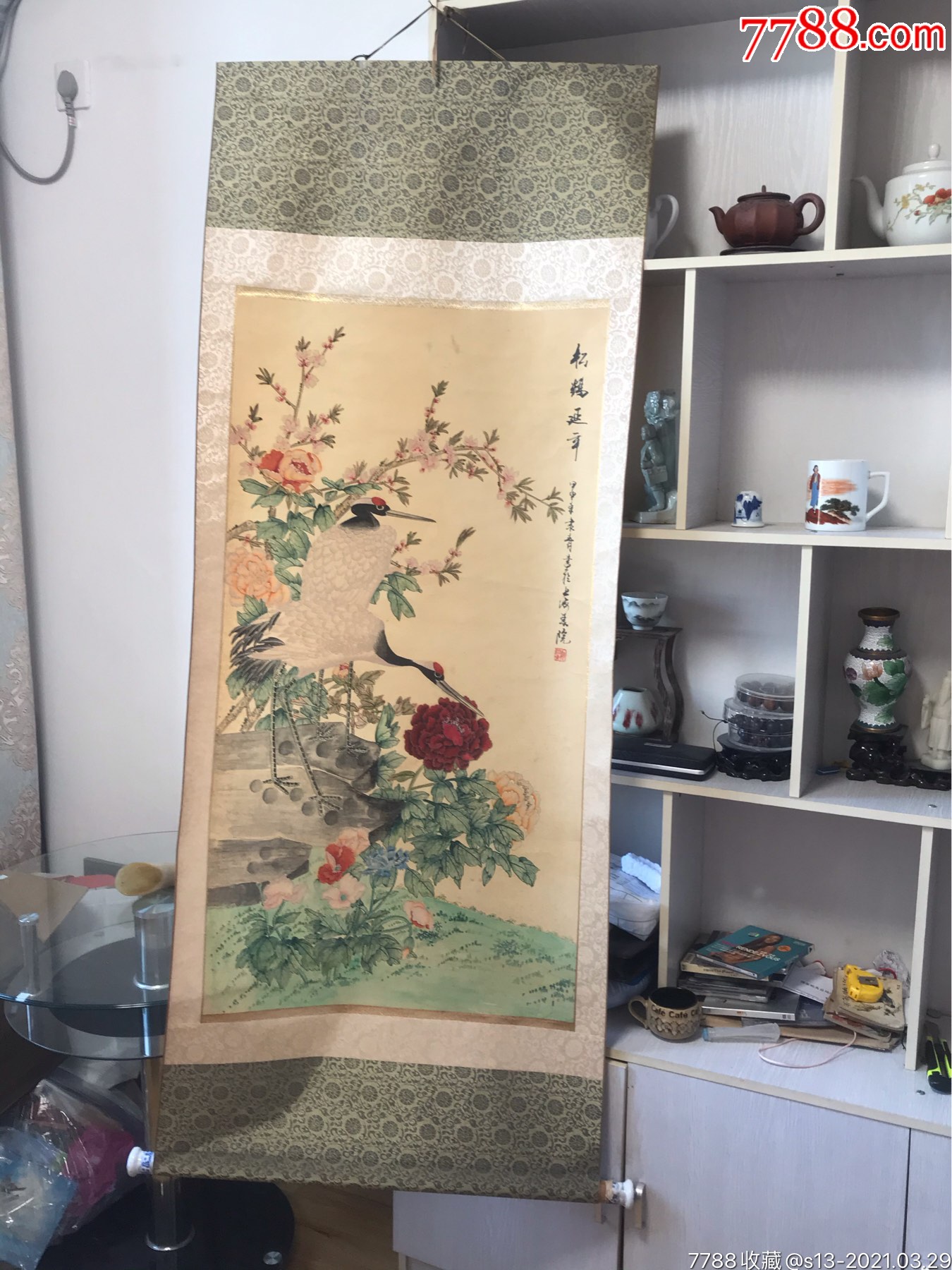 郑棣青保真工笔重彩画于绢上师从陆抑非张继馨入室弟子