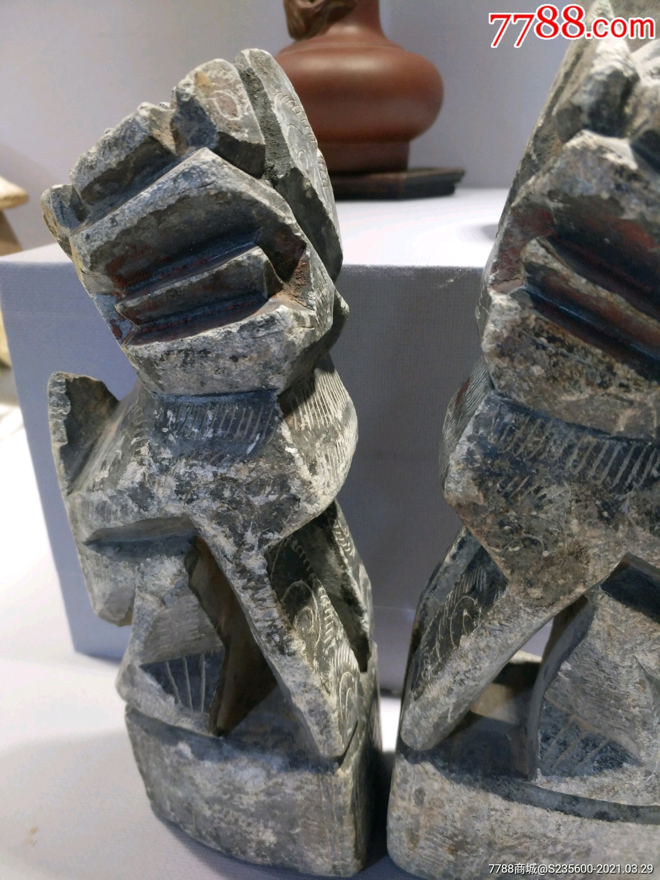 滑石小狮子一对_第2张_7788工艺品