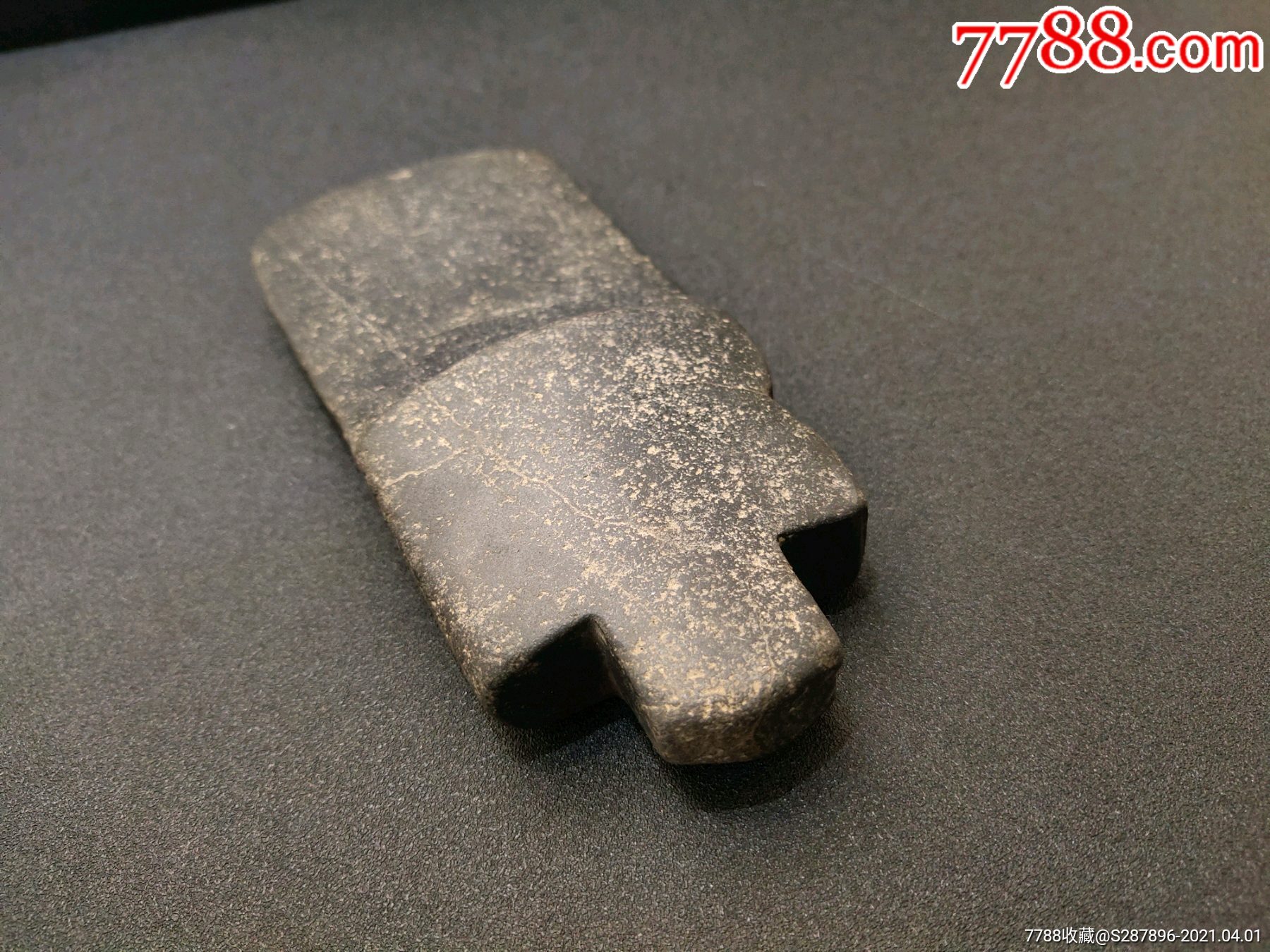 高古原始古时代老石锄头,石铲子古代使用文明工具,红水河打捞出水