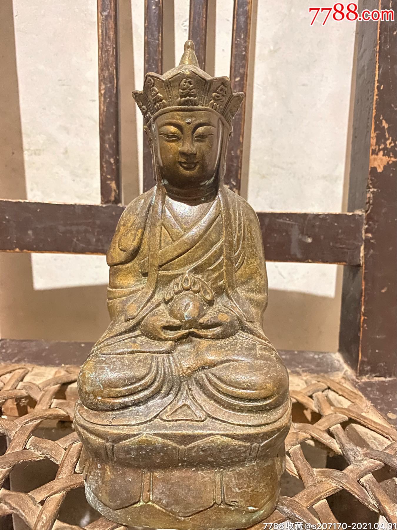 优惠藏传虚空藏菩萨老佛像开脸完美