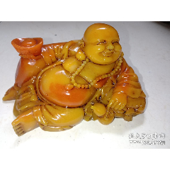 寿山石大肚弥勒佛雕像