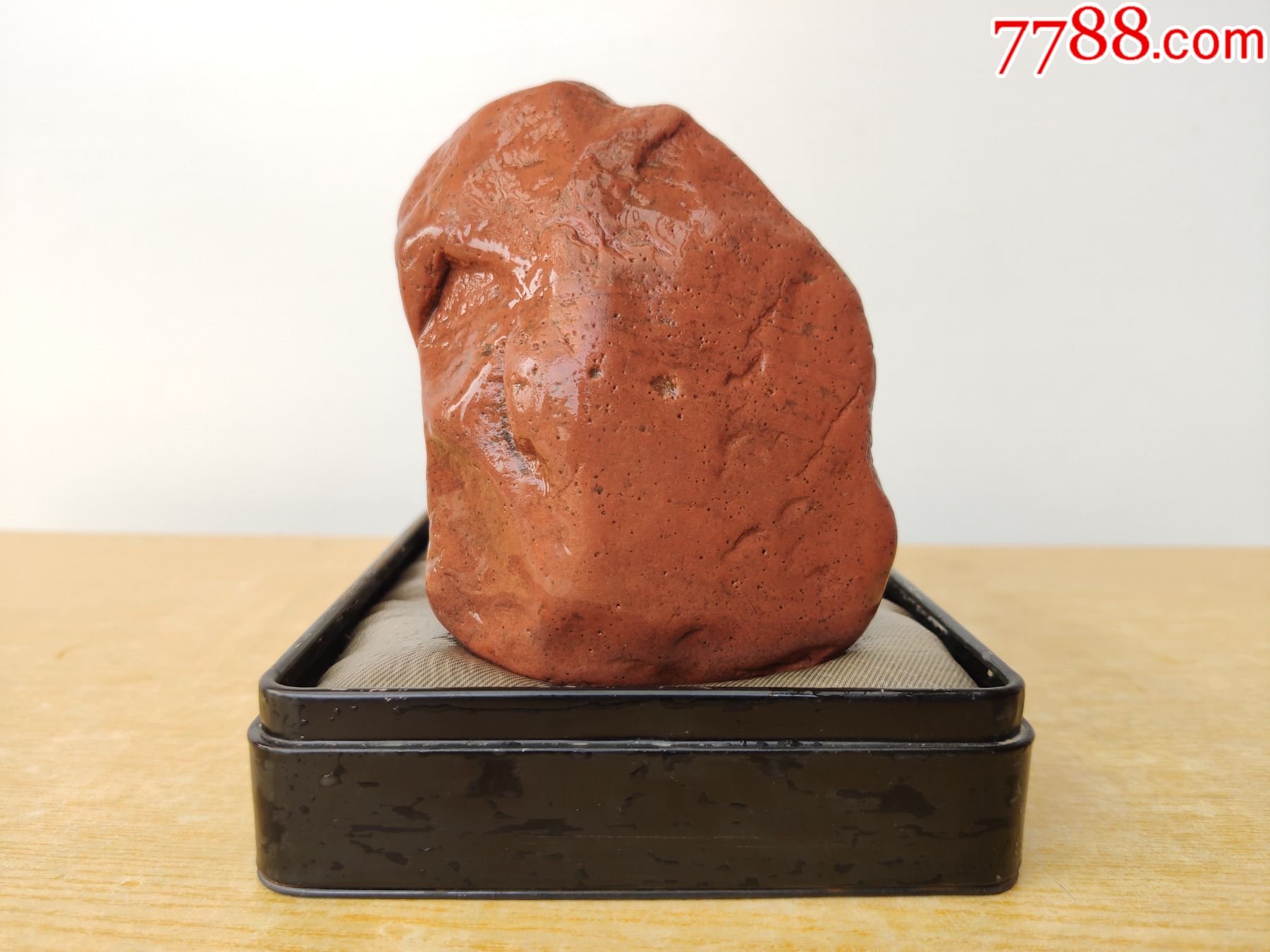 新进洛阳红泥石原石1268(石质细腻)_价格5元【共城藏阁】_第1张_7788