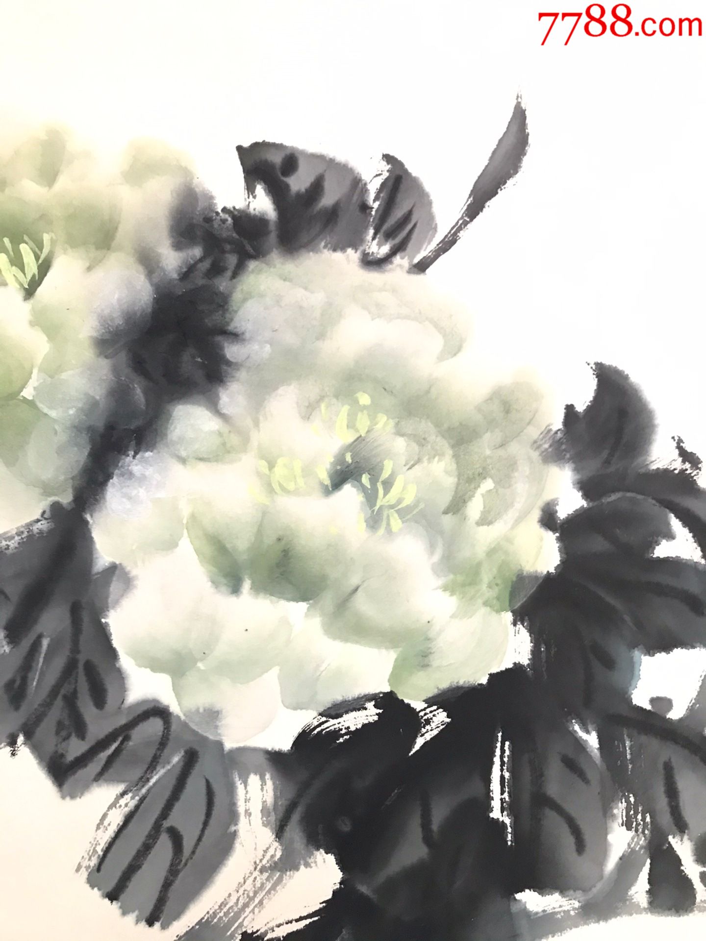 王小古花卉立轴未鉴定真假确定是纯手绘 a88s15f_花鸟国画原作_第2张