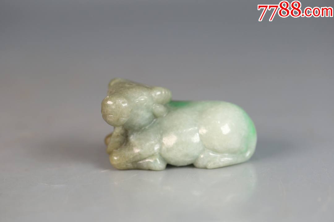 翡翠"牛气冲天"摆件_翡翠/缅甸玉_第1张_7788玉器收藏