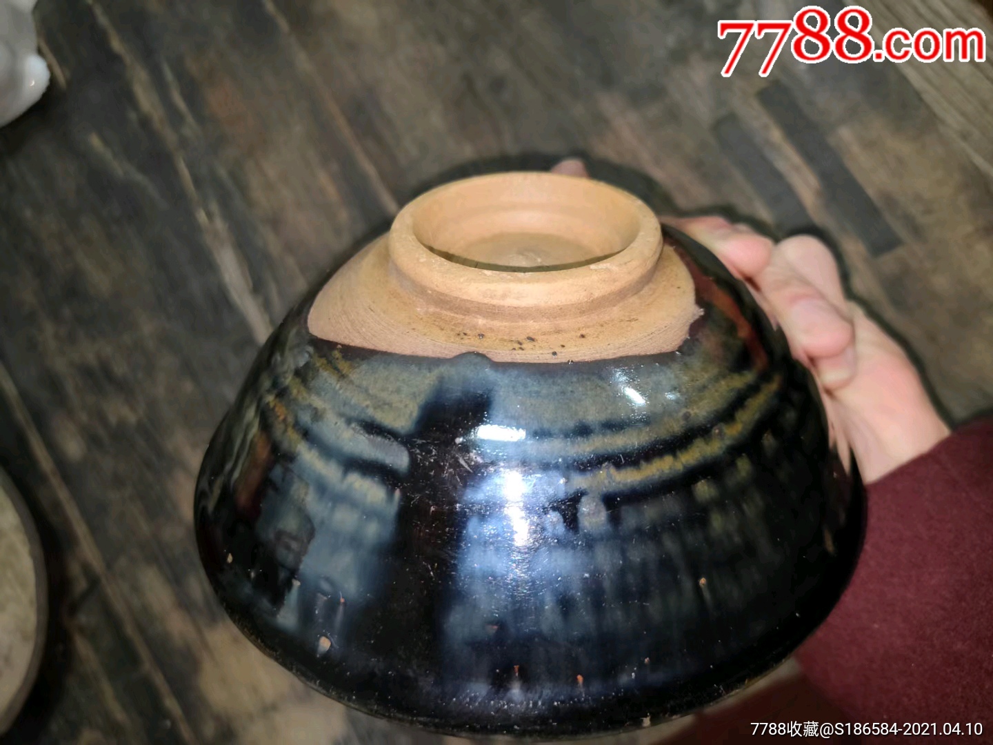 乡下收的老窑瓷窑变大碗_花釉/窑变瓷_第5张_7788瓷器