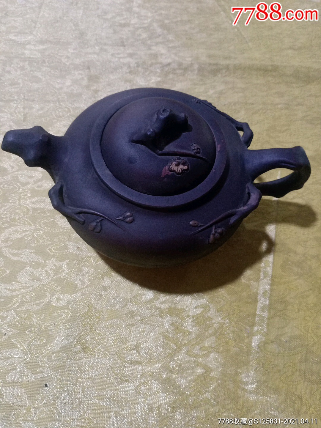 唐顺珍款梅花紫砂壶_价格600元_第1张_7788收藏__收藏热线
