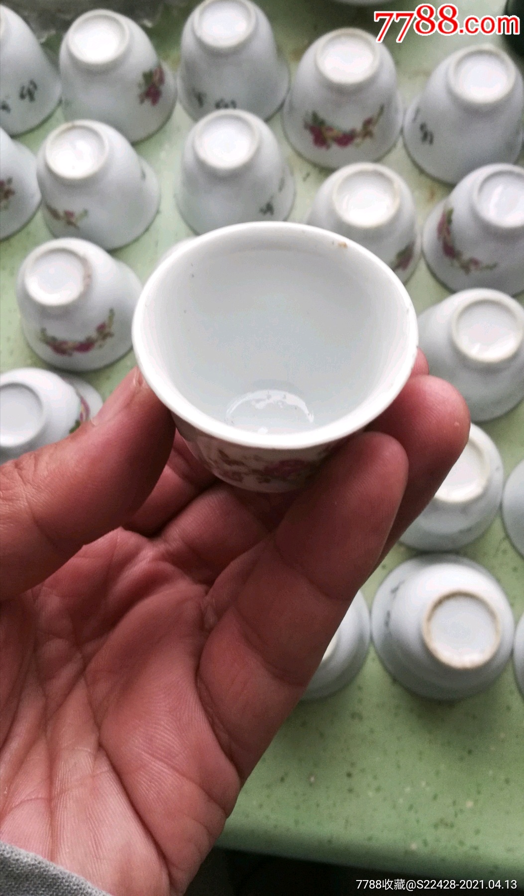 678年代小酒盅,老酒杯(80个)_彩绘瓷/彩瓷_第6张_7788瓷器