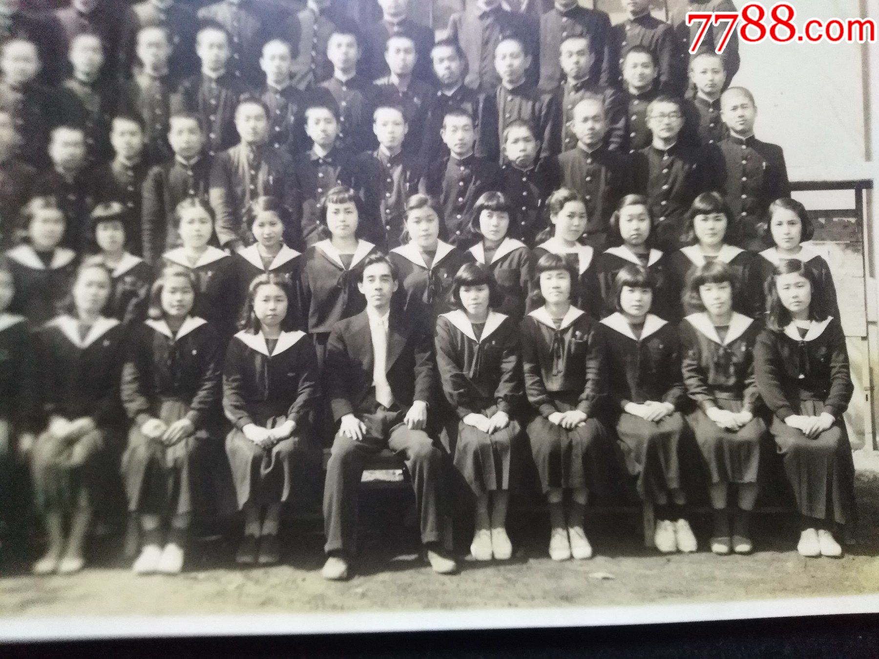 昭和日本早期照,校服学生卒业一同,10.5厘米-15厘米