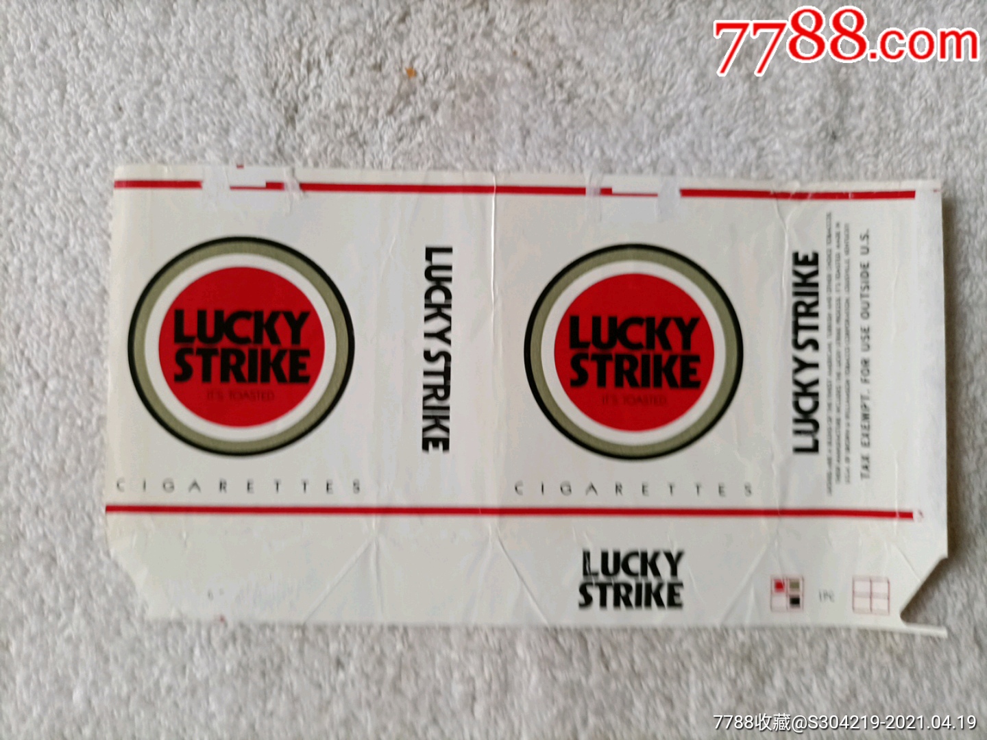 luckystrike(好彩)烟盒_价格2元_第1张_7788收藏__收藏热线