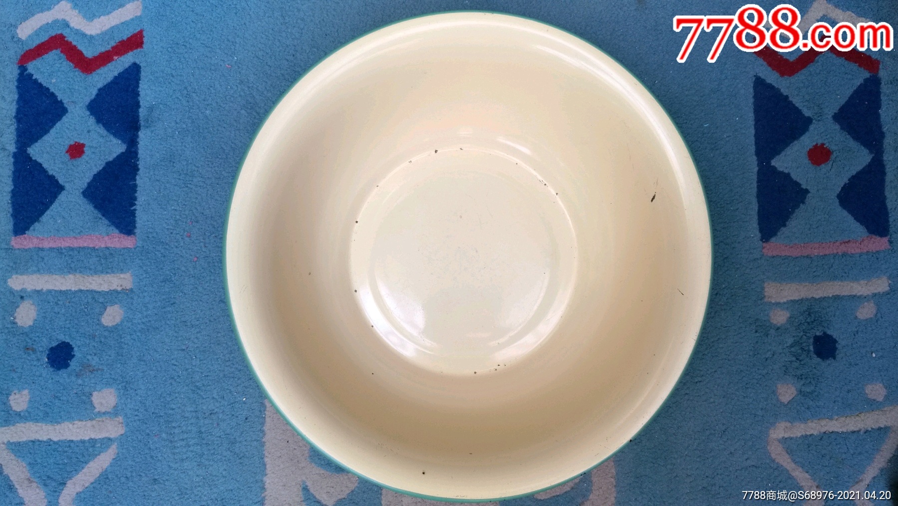 老搪瓷盆,5060年代搪瓷盆,40cm,用料厚,可用可藏,可做