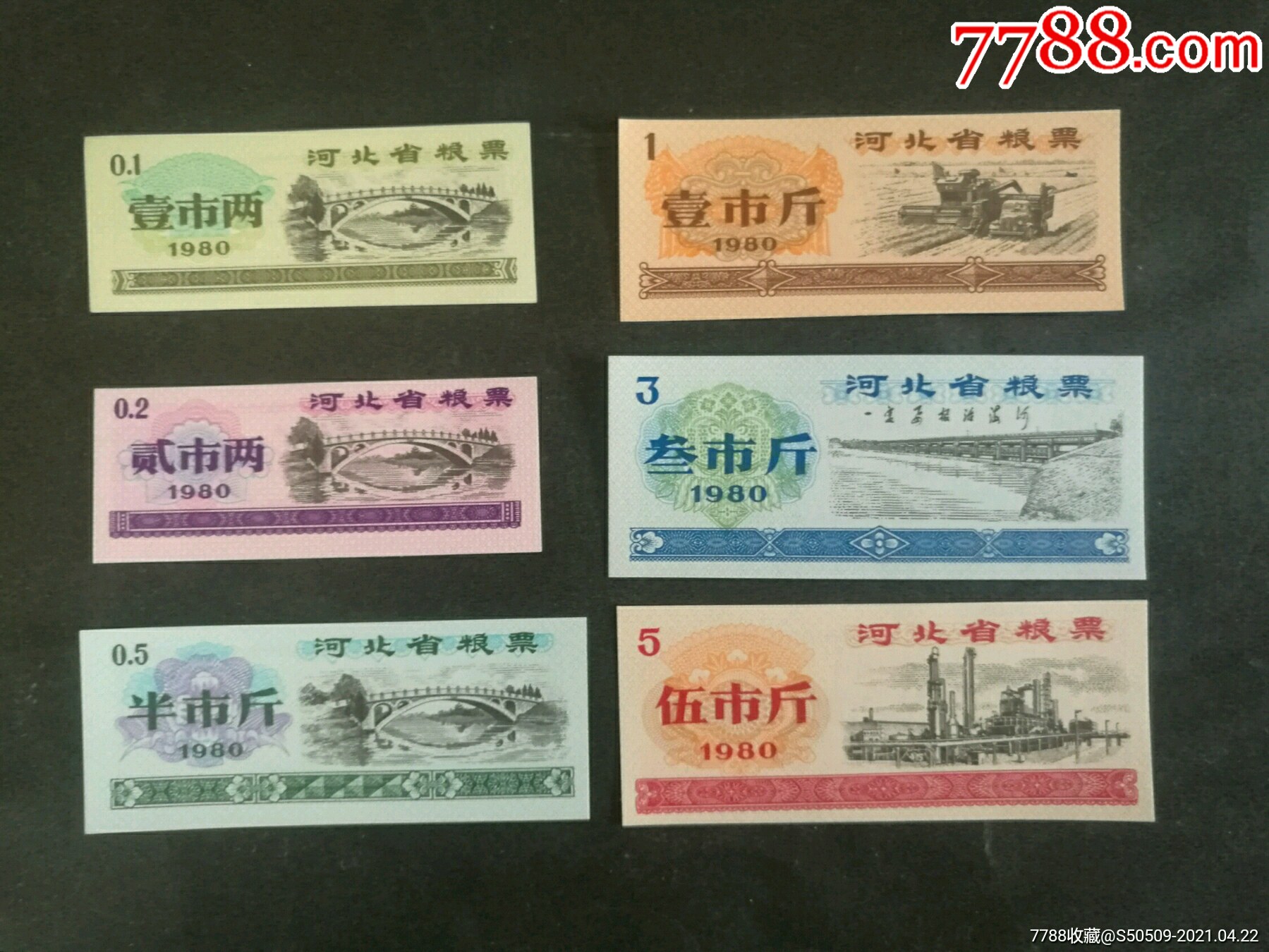 1980年河北粮票6全(语录:一定要根治海河)_价格3元_第1张_7788商城