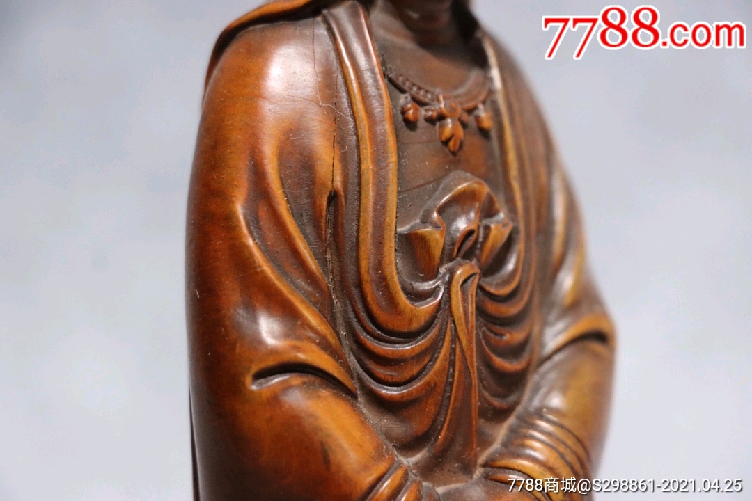 精品黄杨木摆件,精致立体雕刻,开脸漂亮,摆放端正大气,开脸漂亮,包浆