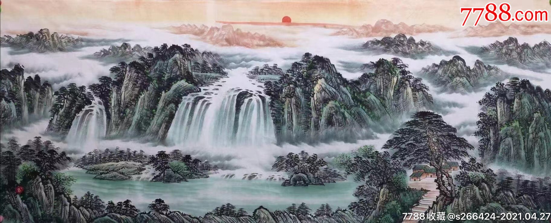 刘名杰(富水长流)_山水国画原作_第3张_7788字画网