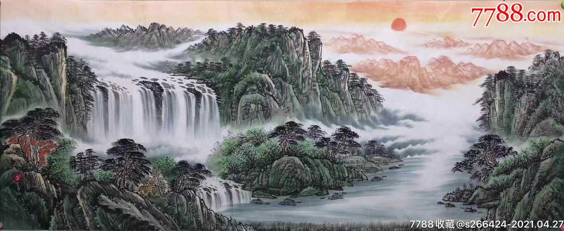 刘名杰(富水长流)_山水国画原作_第8张_7788字画网