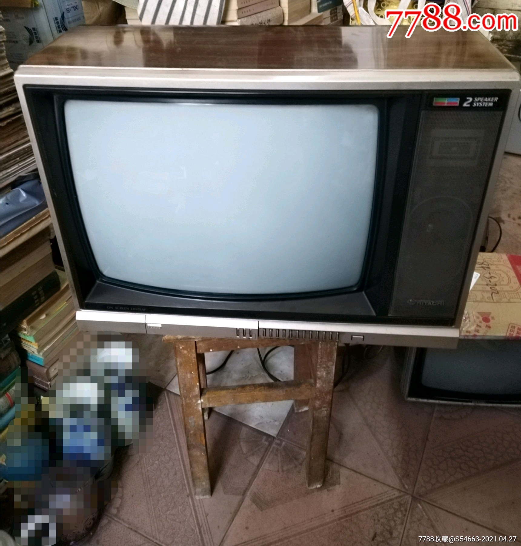 日立老电视机日本彩色电视