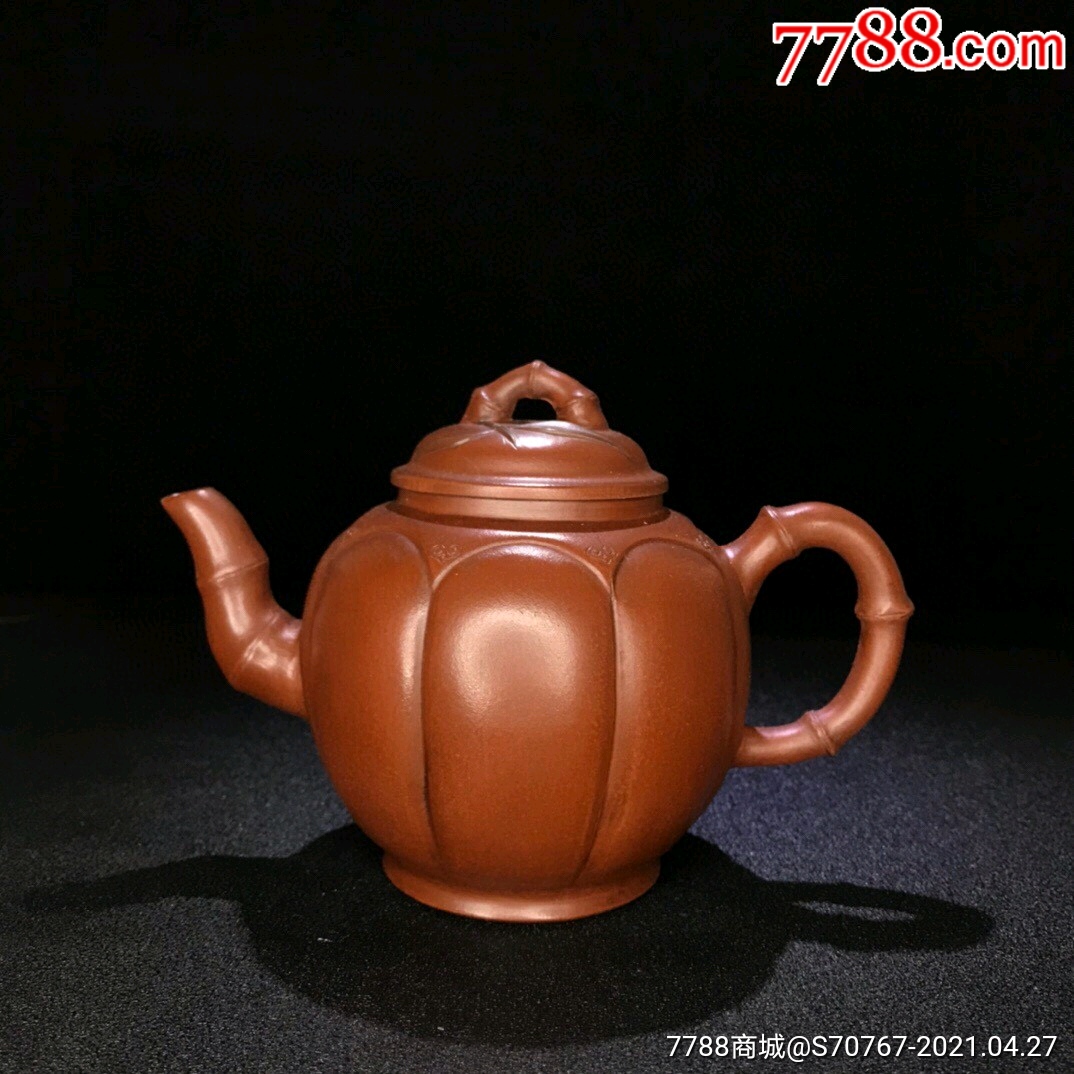 精品珍藏圆竹周桂珍紫砂壶